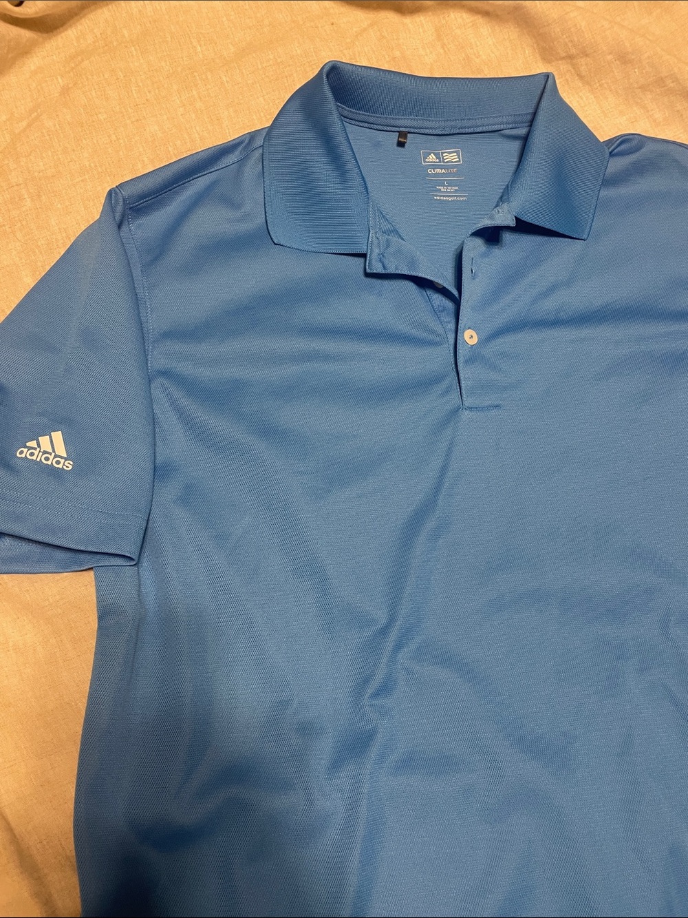 adidas Men’s Blue Performance Polo Shirt
